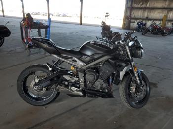  Salvage Triumph Motorcycle Street