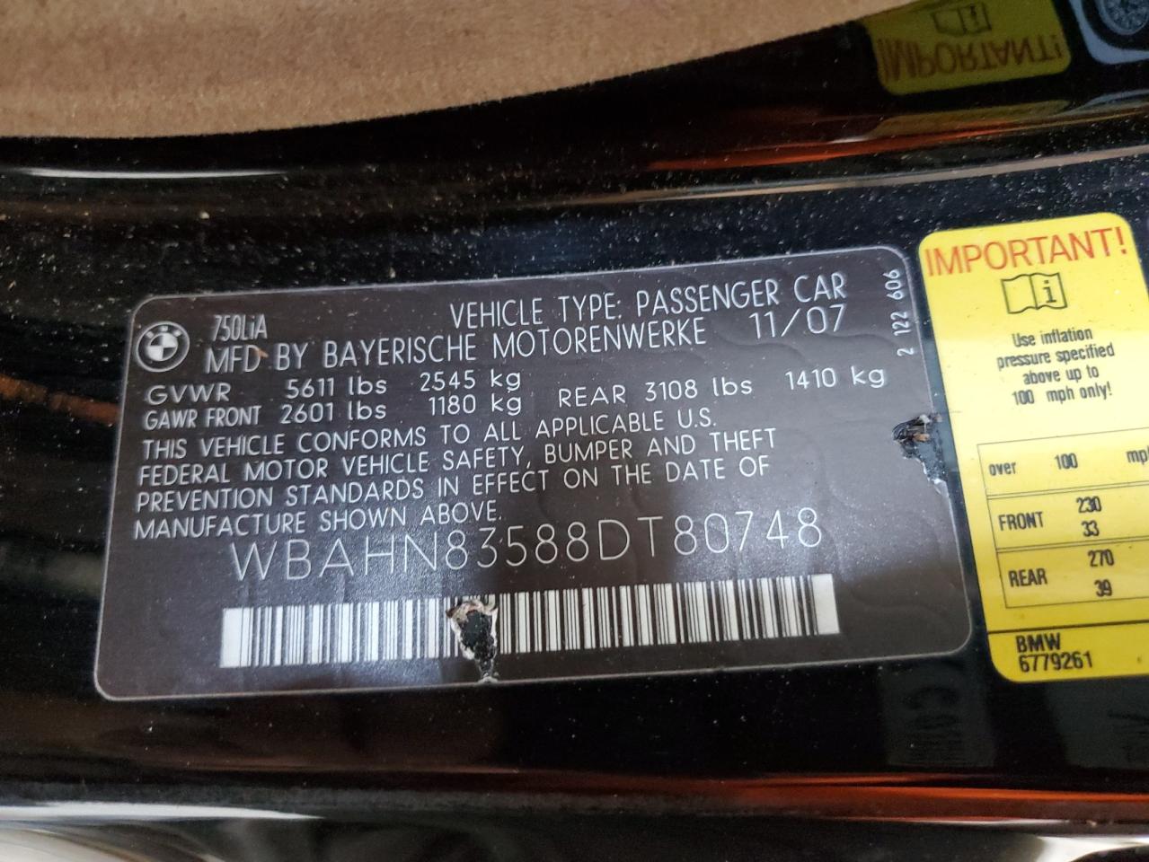 BMW 7 Series Li Image 12