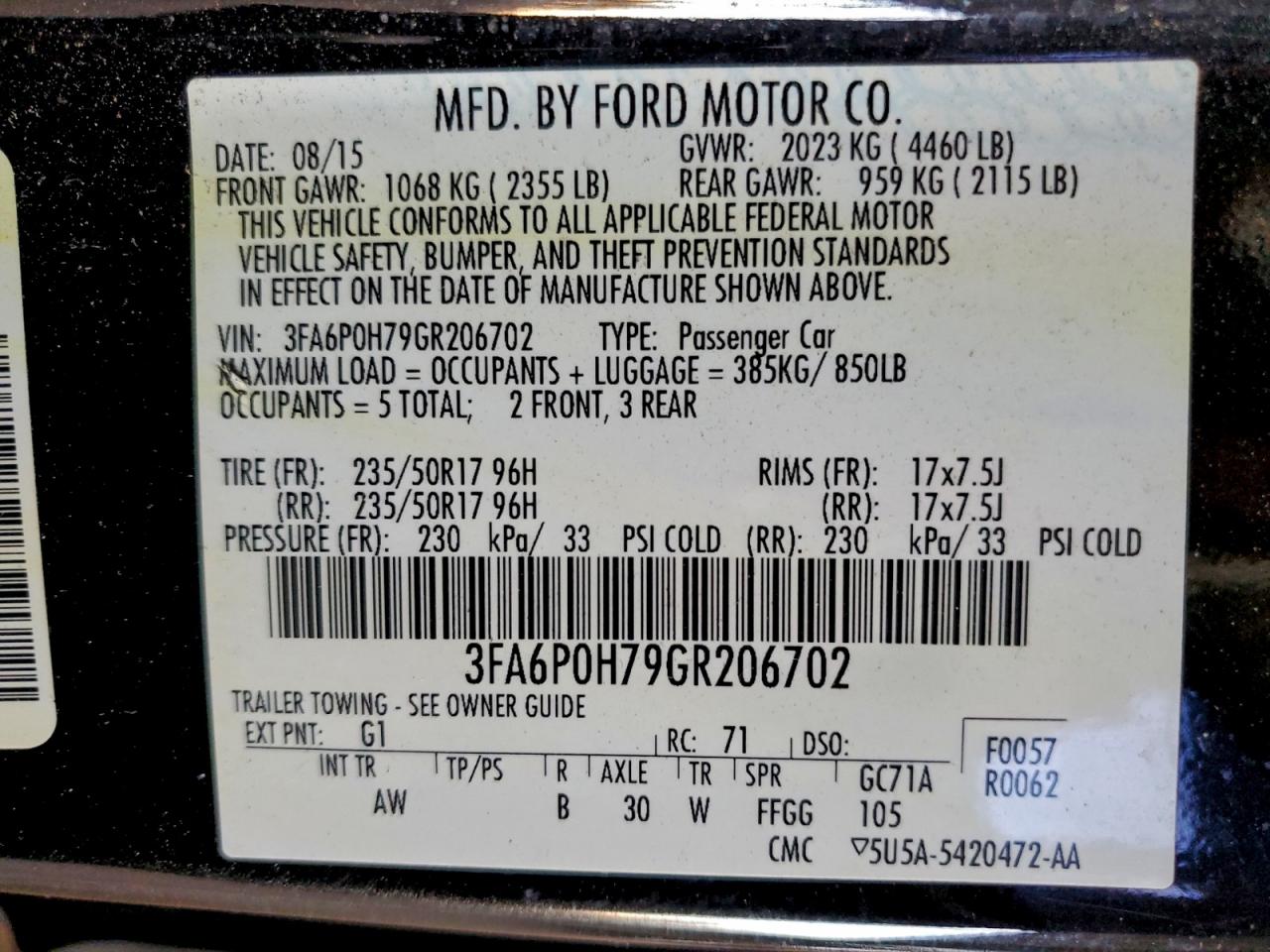 Ford Fusion Se Image 10