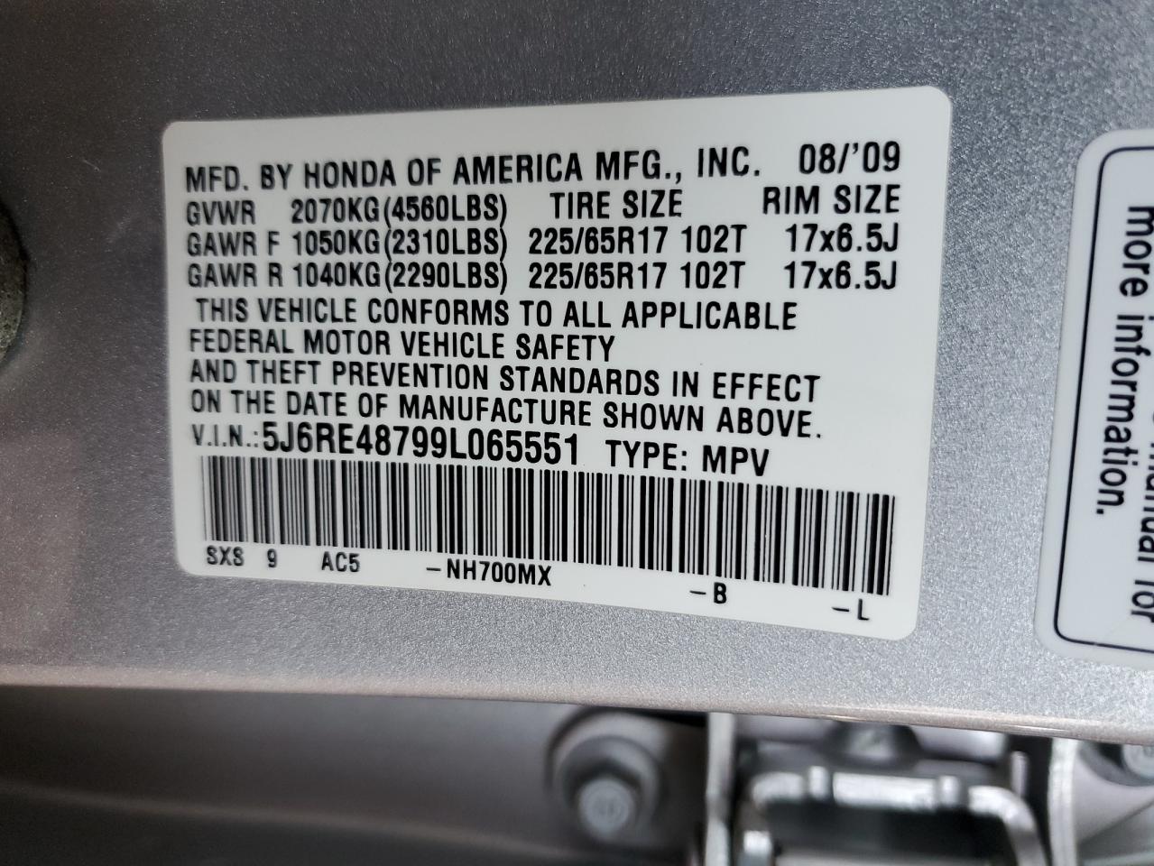 Honda Crv Exl Image 11