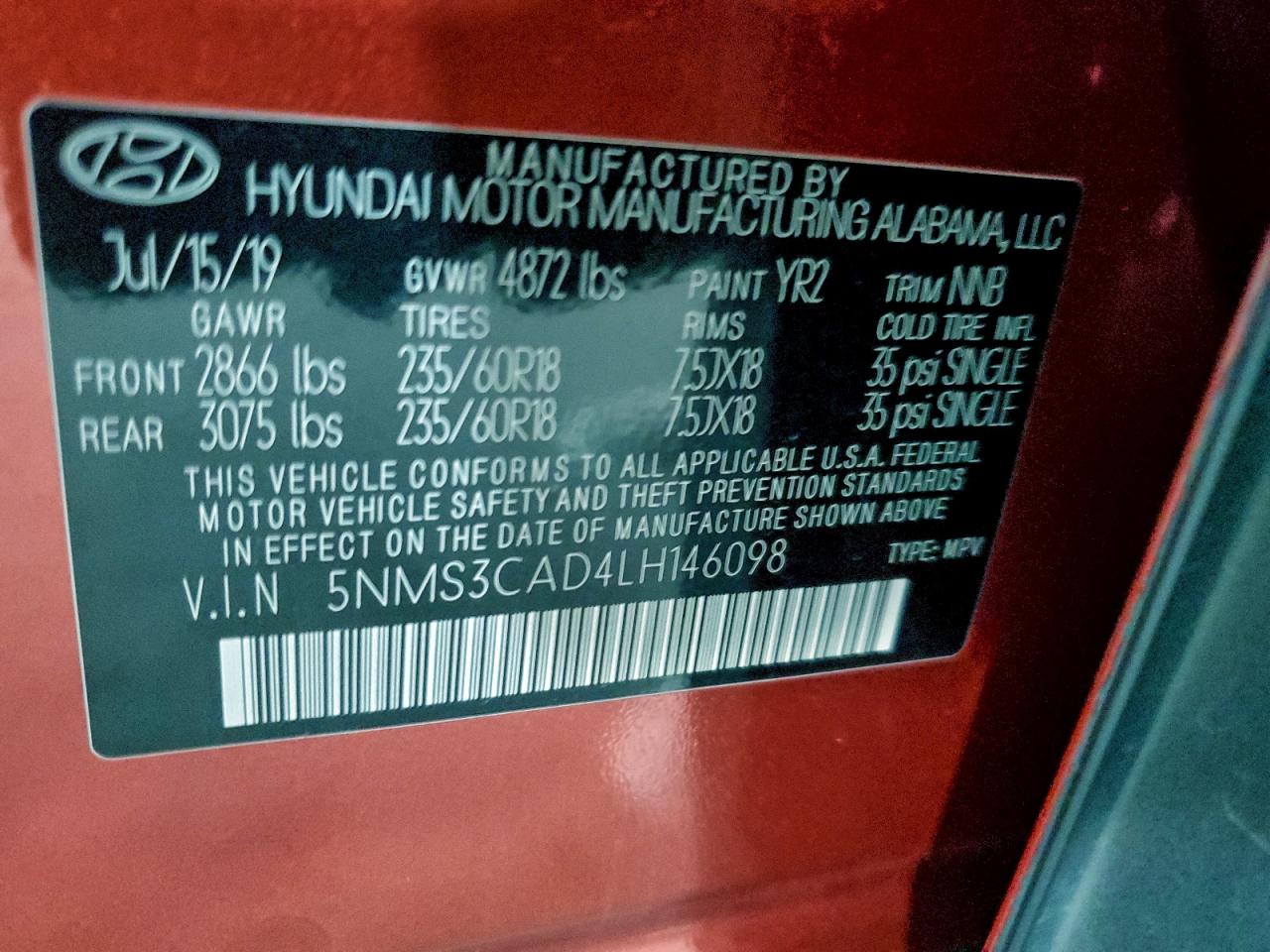 Hyundai SANTA FE Sel Image 10