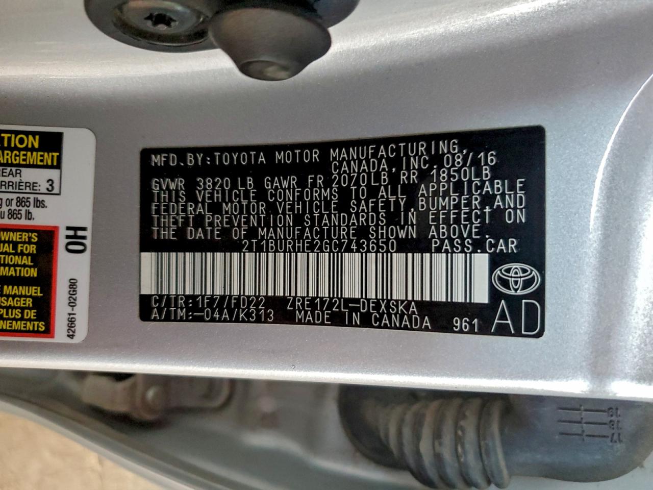 Toyota Corolla L Image 4