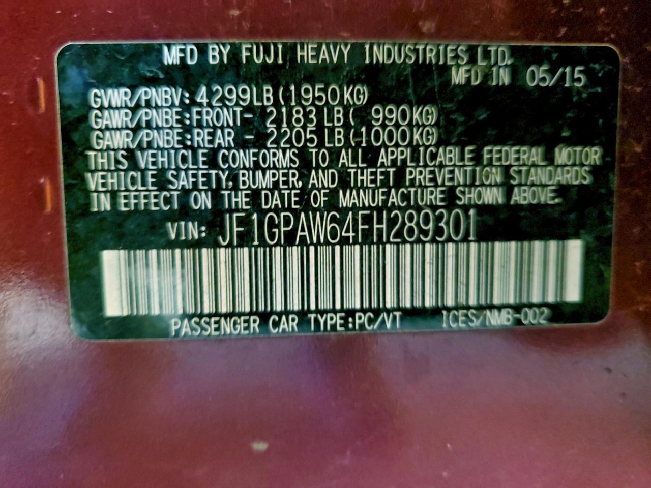 Subaru Impreza Sport Limited Image 9