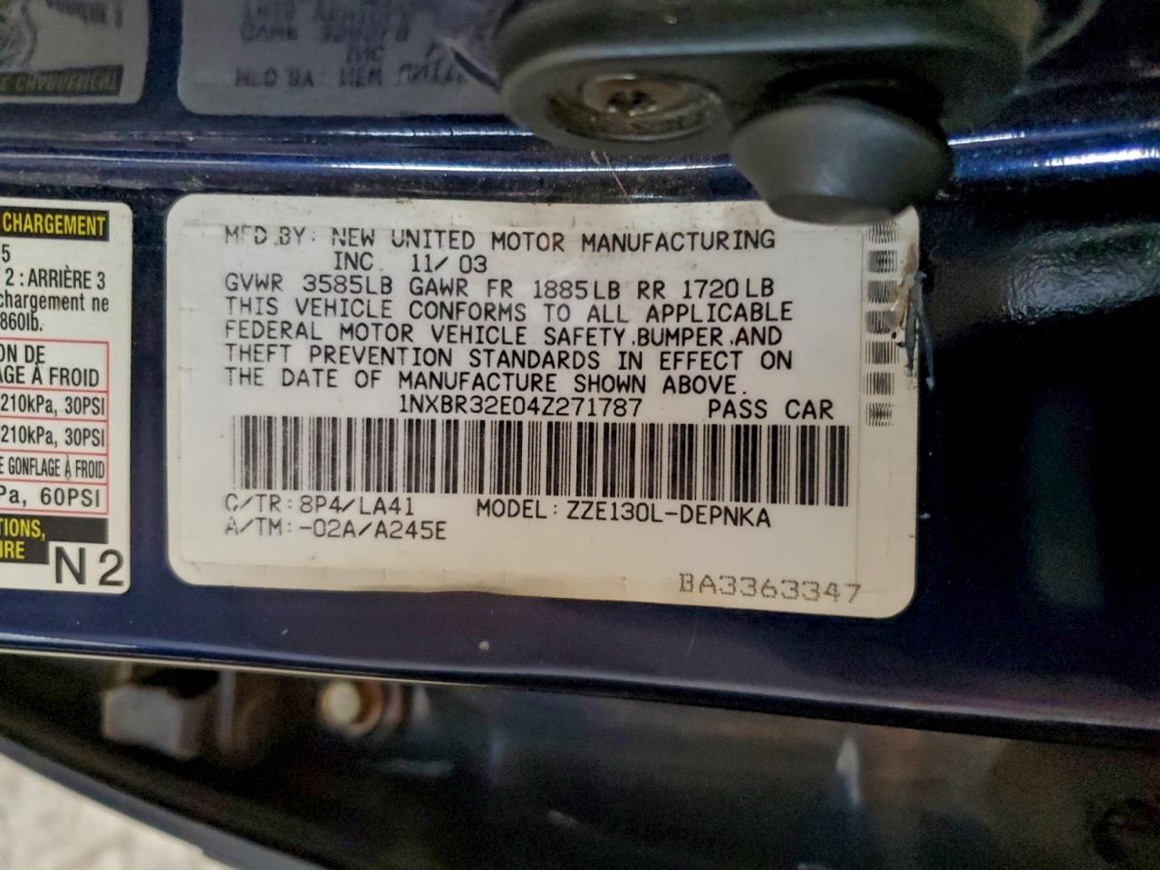 Toyota Corolla Ce Image 9