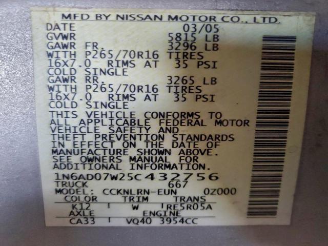 Nissan Frontier Crew Cab Le Image 11