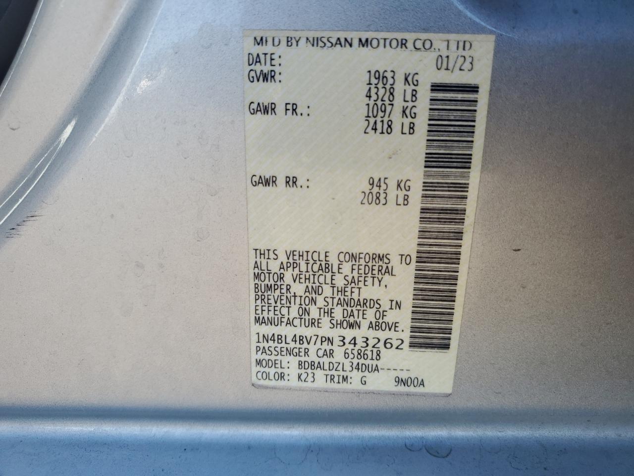 Nissan Altima S Image 12